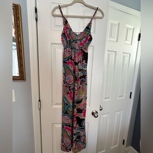 KU2 dress. Kokomo Unlimited. Spaghetti straps. Bright colors. Maxi length Size M